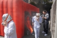 【卓越人文在湖一】  医院举行模拟火场逃生帐篷演练活动